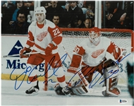 Dino Ciccarelli & Chris Osgood Autographed 11x14 Photo
