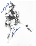 Mickey Lolich & Bill Freehan Autographed 11x14 Litho #22/110