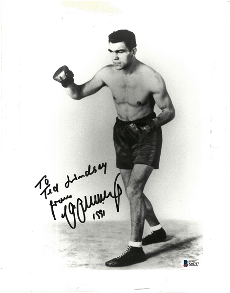 Max Schmeling Personalized To Ted Lindsay 11x14