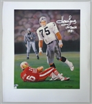 Howie Long Autographed 21x24 Giclee