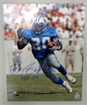 Barry Sanders Autographed 16x20 Photo w/ HOF