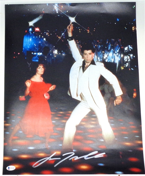 John Travolta Autographed 16x20 "Saturday Night Fever" Photo