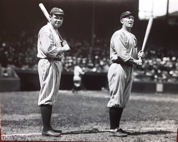 Babe Ruth & Ty Cobb Circa 1920 16x20 Photo