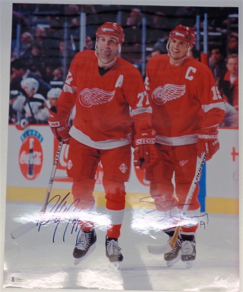Steve Yzerman & Paul Coffey Autographed 16x20 Photo