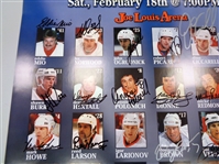 Detroit Red Wings Alumni Signed 18x24 Poster