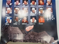 Detroit Red Wings Alumni Signed 18x24 Poster