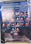Montreal Canadiens 18x24 Poster Signed by 19