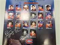 Montreal Canadiens 18x24 Poster Signed by 19