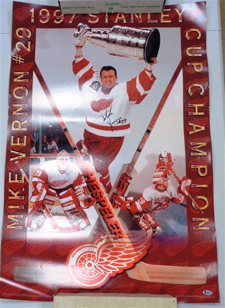 Mike Vernon Autographed 24x36 Poster