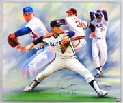 Nolan Ryan Autographed 20x24 Canvas