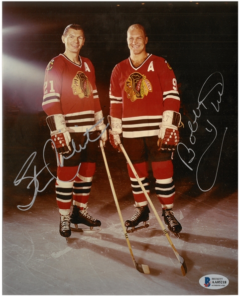 Stan Mikita & Bobby Hull Autographed 8x10 Photo
