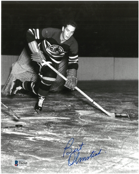 Bert Olmstead Autographed 8x10 Photo