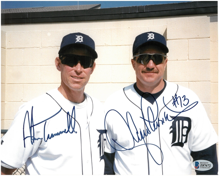 Alan Trammell & Lance Parrish Autographed 8x10 Photo