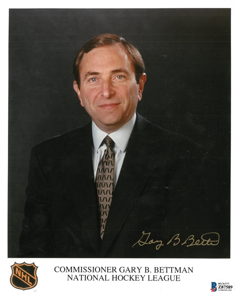 Gary Bettman Autographed 8x10 Photo