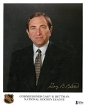 Gary Bettman Autographed 8x10 Photo
