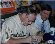 Bo Schembechler Autographed 8x10 Photo w/ Ted Lindsay