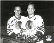 Dennis Hull & Bobby Hull Autographed 8x10 Photo