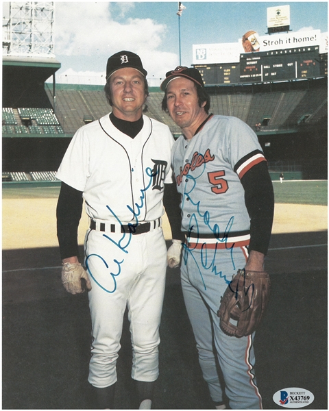 Al Kaline & Brooks Robinson Autographed 8x10 Photo