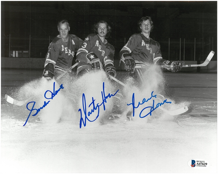 Howe Family Autographed 8x10 Aeros Photo