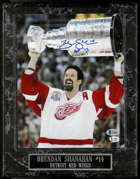 Brendan Shanahan Autographed 8x10 Photo Plaque