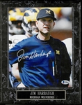 Jim Harbaugh Autographed 8x10 Photo Plaque