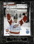 Steve Yzerman Autographed 8x10 Photo Plaque