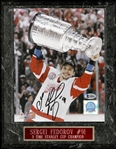 Sergei Fedorov Autographed 8x10 Photo Plaque