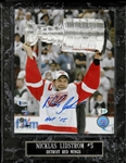 Nick Lidstrom Autographed 8x10 Photo Plaque