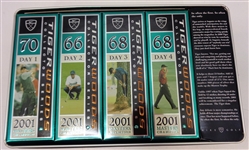 Tiger Woods 2001 Masters Champion Golf Ball Set