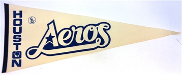 Houston Aeros Vintage Pennant