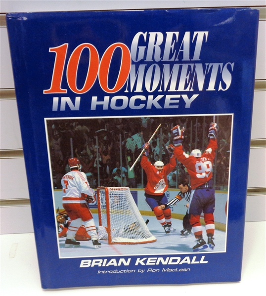 Guy Lafleur Autographed "100 Great Moments in Hockey" Book