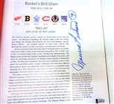 Maurice Richard Autographed Years of Glory Book
