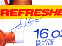 Isiah Thomas Autographed 23x29 Coke Cardboard Ad