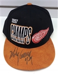 Mike Vernon Autographed 1997 Cup Replica SGA Hat