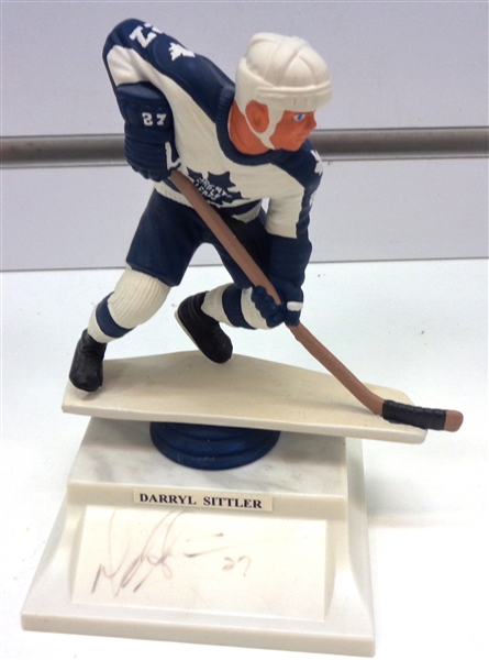 Darryl Sittler Autographed Mini Figurine