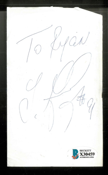 Sergei Fedorov Autographed Cut