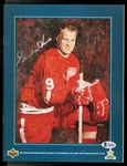 Gordie Howe Autographed 65th Birthday Program