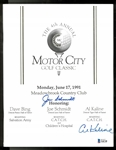 Al Kaline & Joe Schmidt Autographed Golf Outing Program