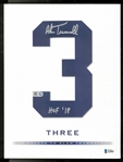 Alan Trammell Autographed #3 Book w/ HOF