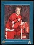 Gordie Howe Autographed 65th Birthday Program w/ Mr Hockey