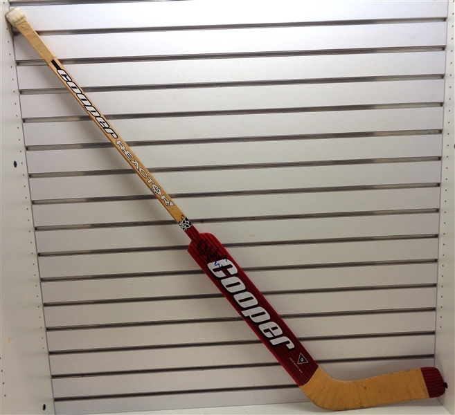 Ed Belfour Autographed Game Used Stick