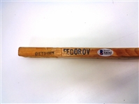 Sergei Fedorov Autographed Model Stick Blade