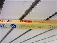 Hockey Hall of Fame Stick Signed by 21 HOFers