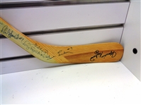 Hockey Hall of Fame Stick Signed by 21 HOFers