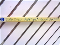Hockey Hall of Fame Stick Signed by 21 HOFers
