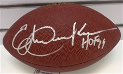 Eric Dickerson Autographed Football w/ HOF