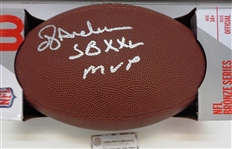 Ottis Anderson Autographed Football w/ SB XXV MVP