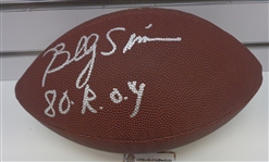 Billy Sims Autographed Football w/ ROY