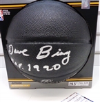 Dave Bing Autographed Black Basketball w/ HOF