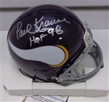 Paul Krause Autographed Vikings Mini Helmet